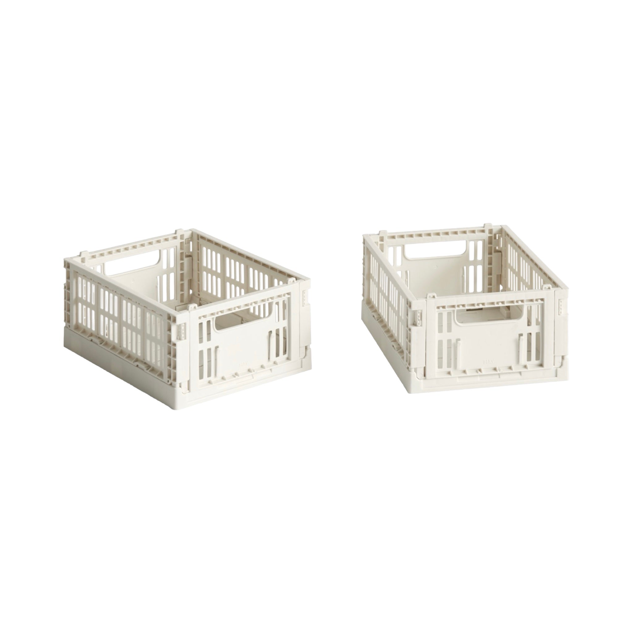 HAY Colour Crate - Mini Set of 2 - Off White