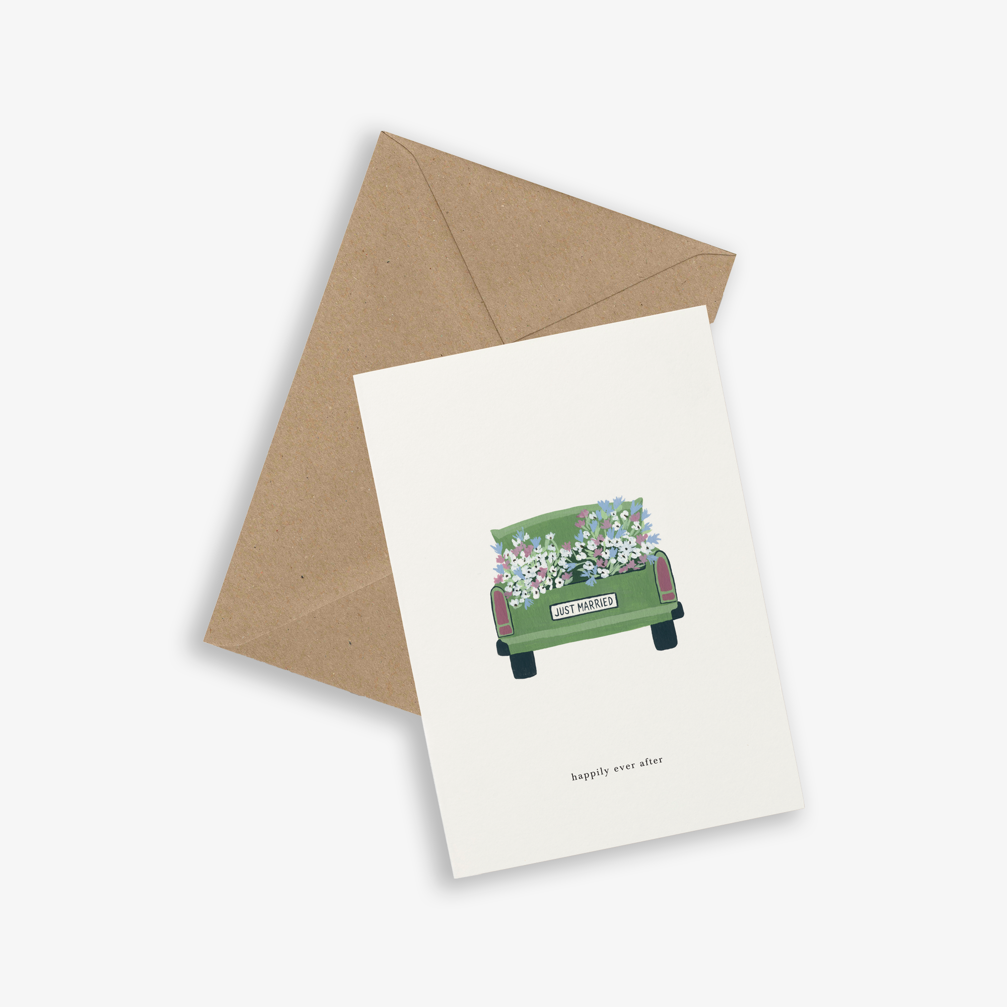 Kartotek Greeting Card - Wedding Car (Happily Ever After)