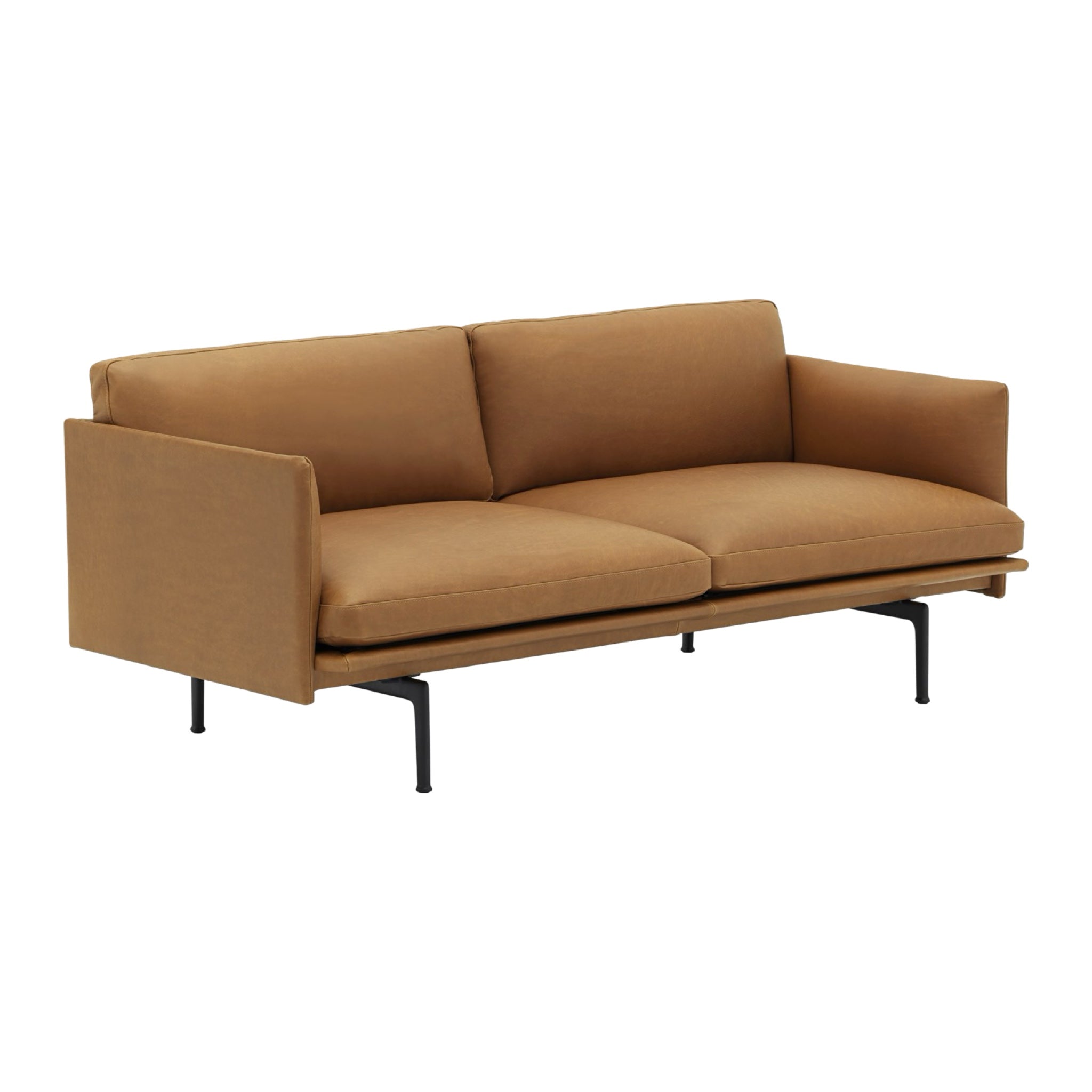 Muuto Outline Two Seater Sofa - Leather (Ex-Display)