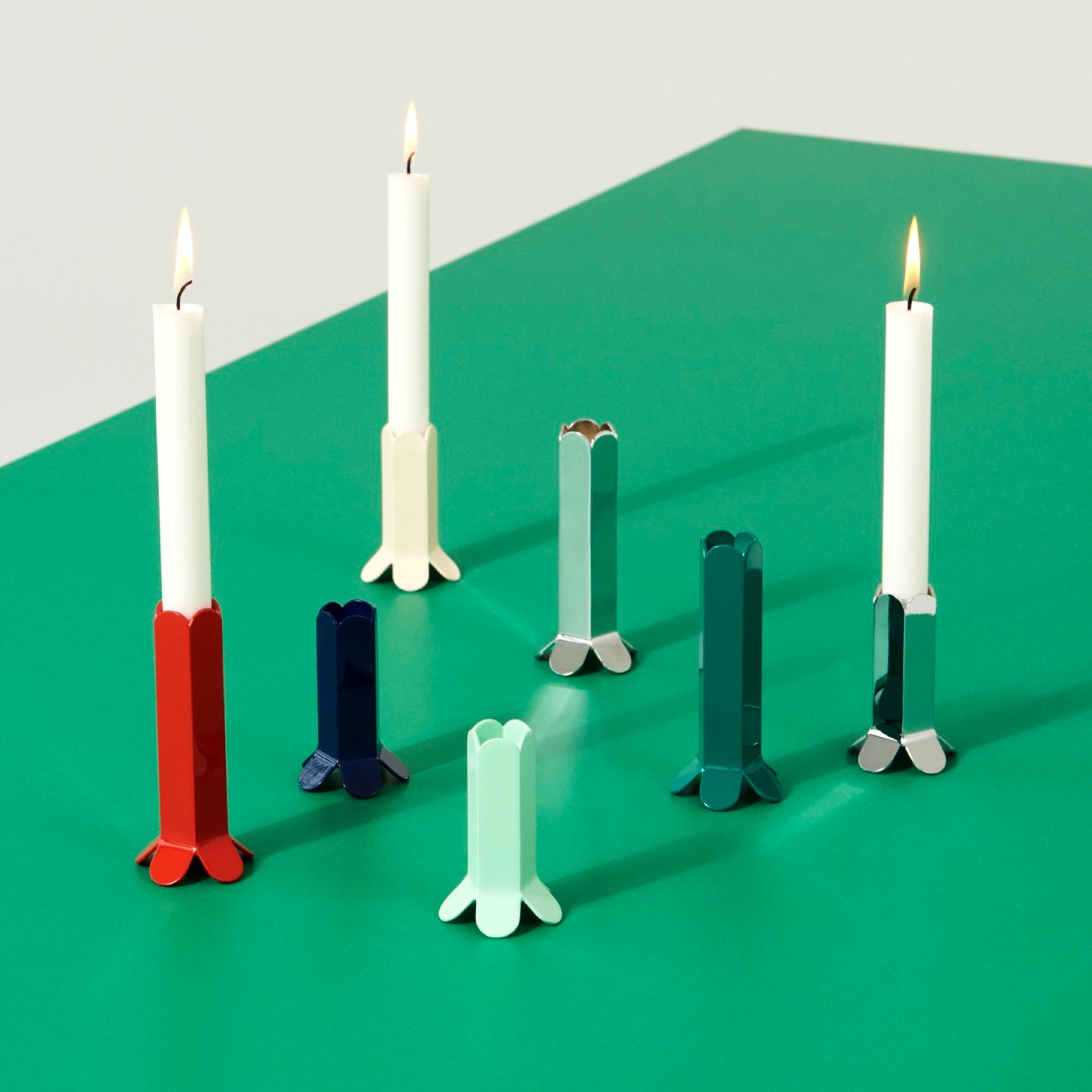 HAY Arcs Candleholder - Green