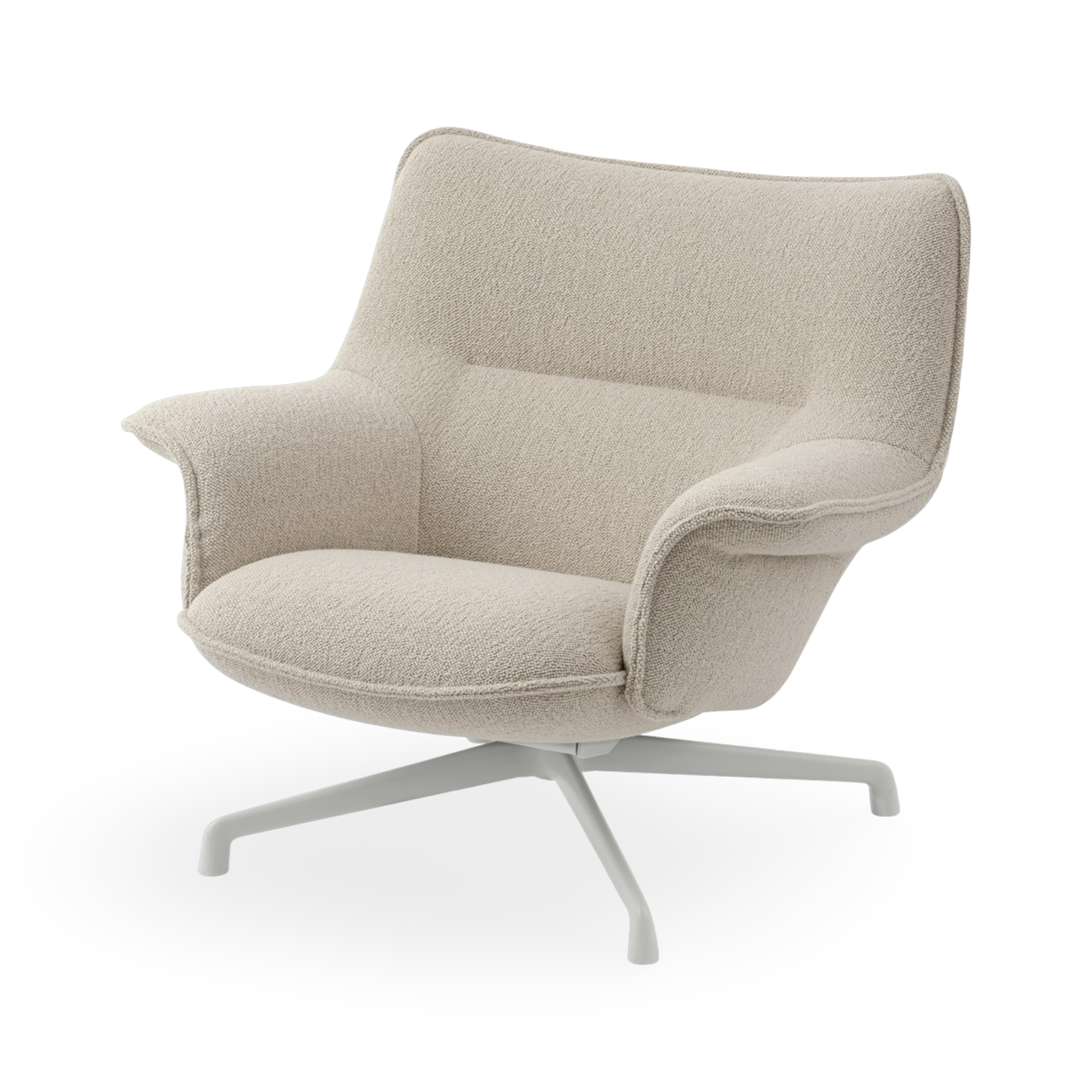Muuto Doze Lounge Chair Low Back - Swivel Base