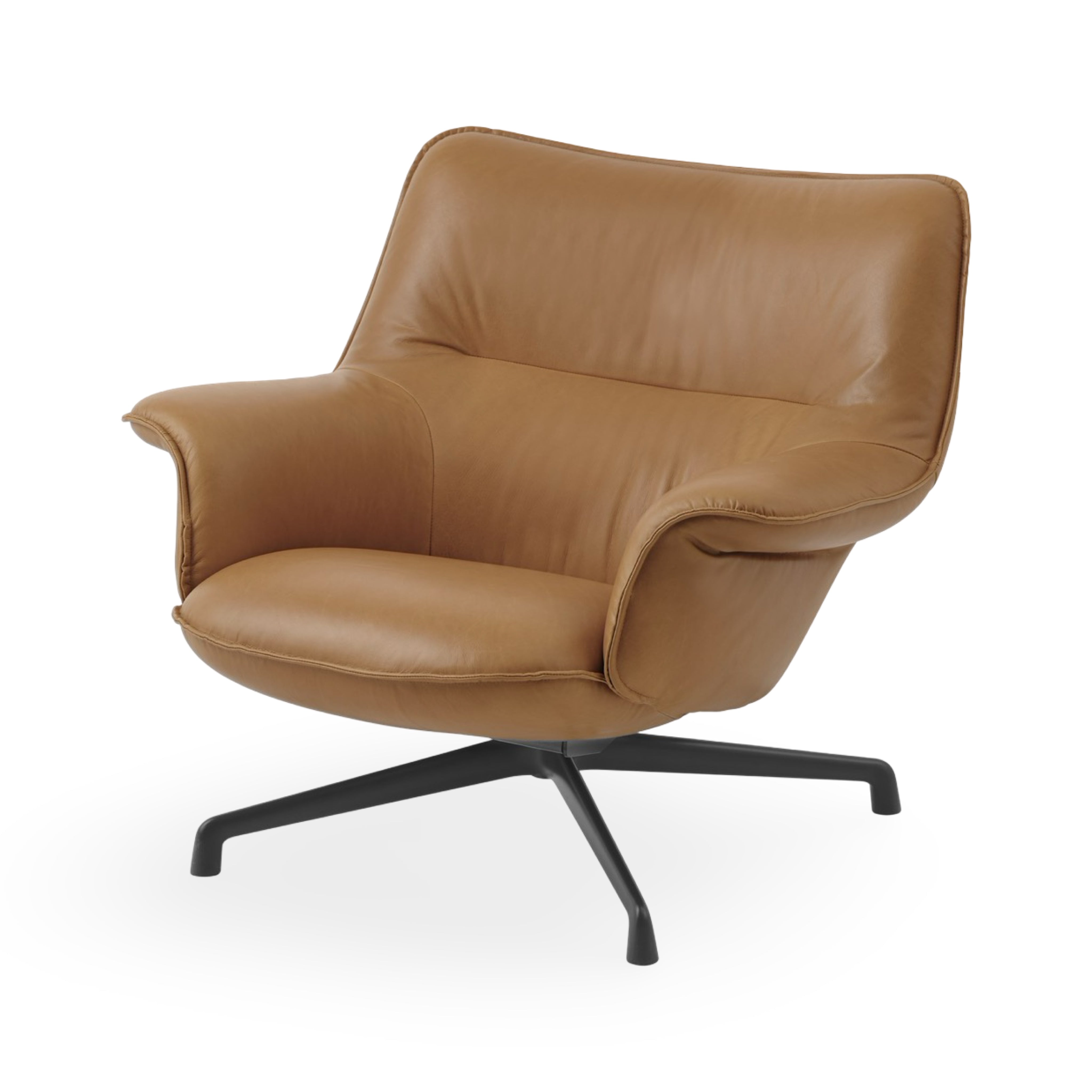 Muuto Doze Lounge Chair Low Back - Swivel Base