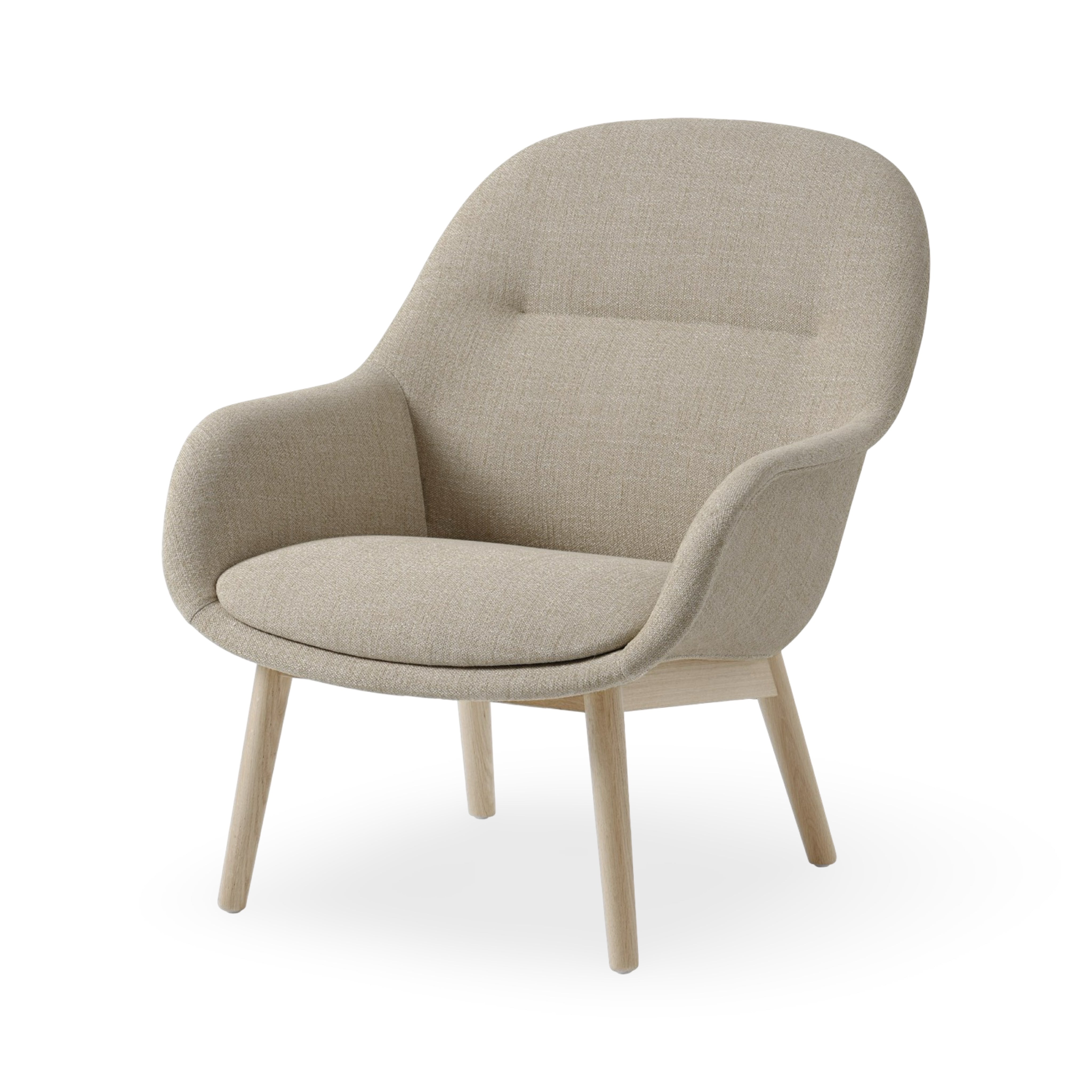 Muuto Fiber Lounge Armchair - Wood Base