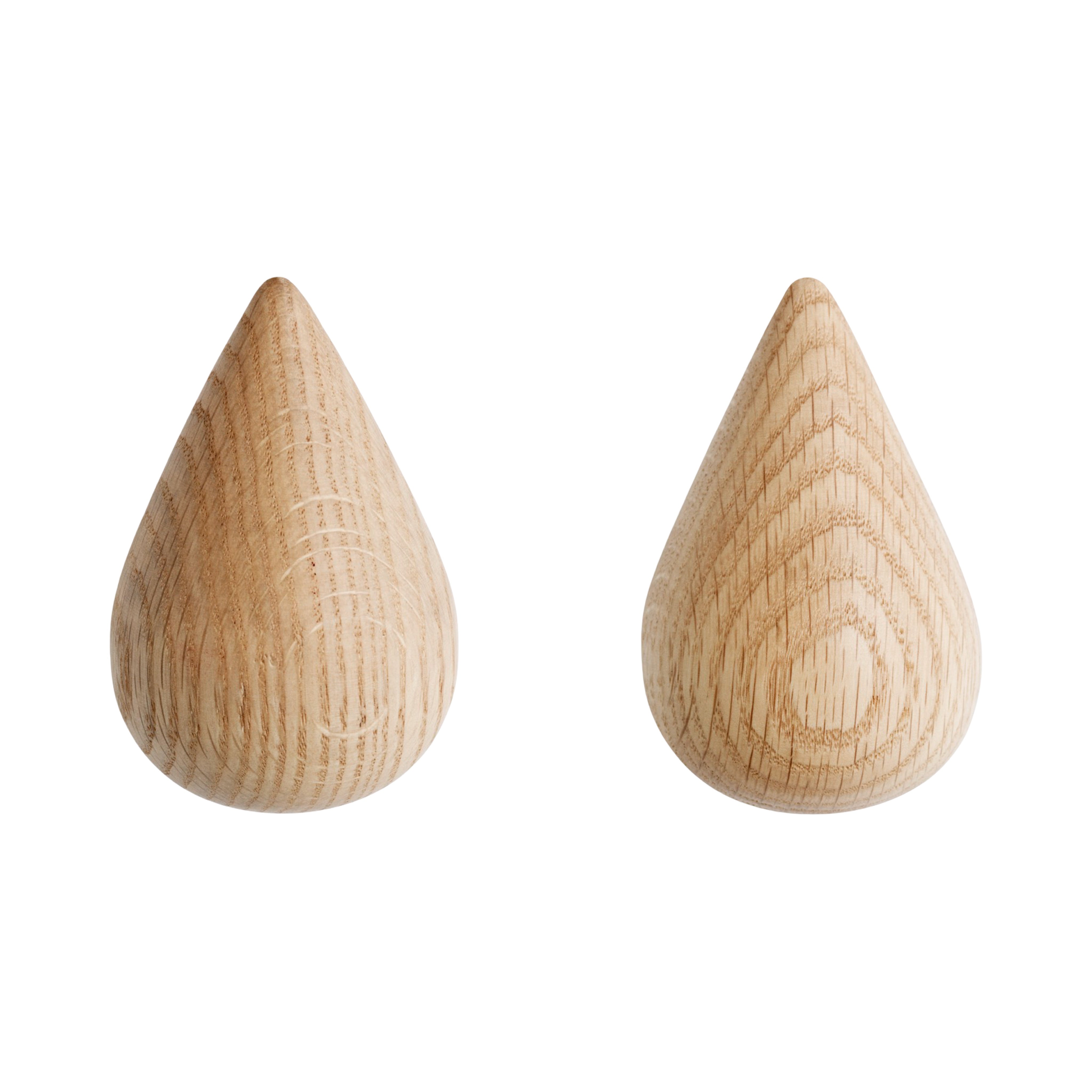 Normann Copenhagen Dropit Hooks Large (Set of 2) - Oak