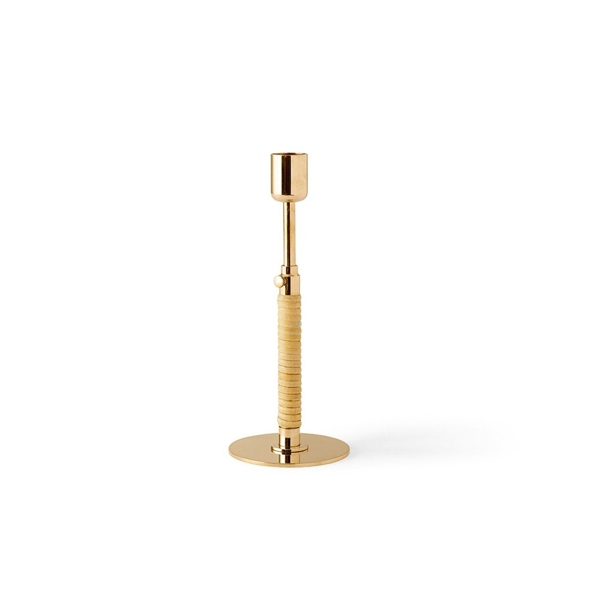 Audo Duca Candle Holder - Polished Brass