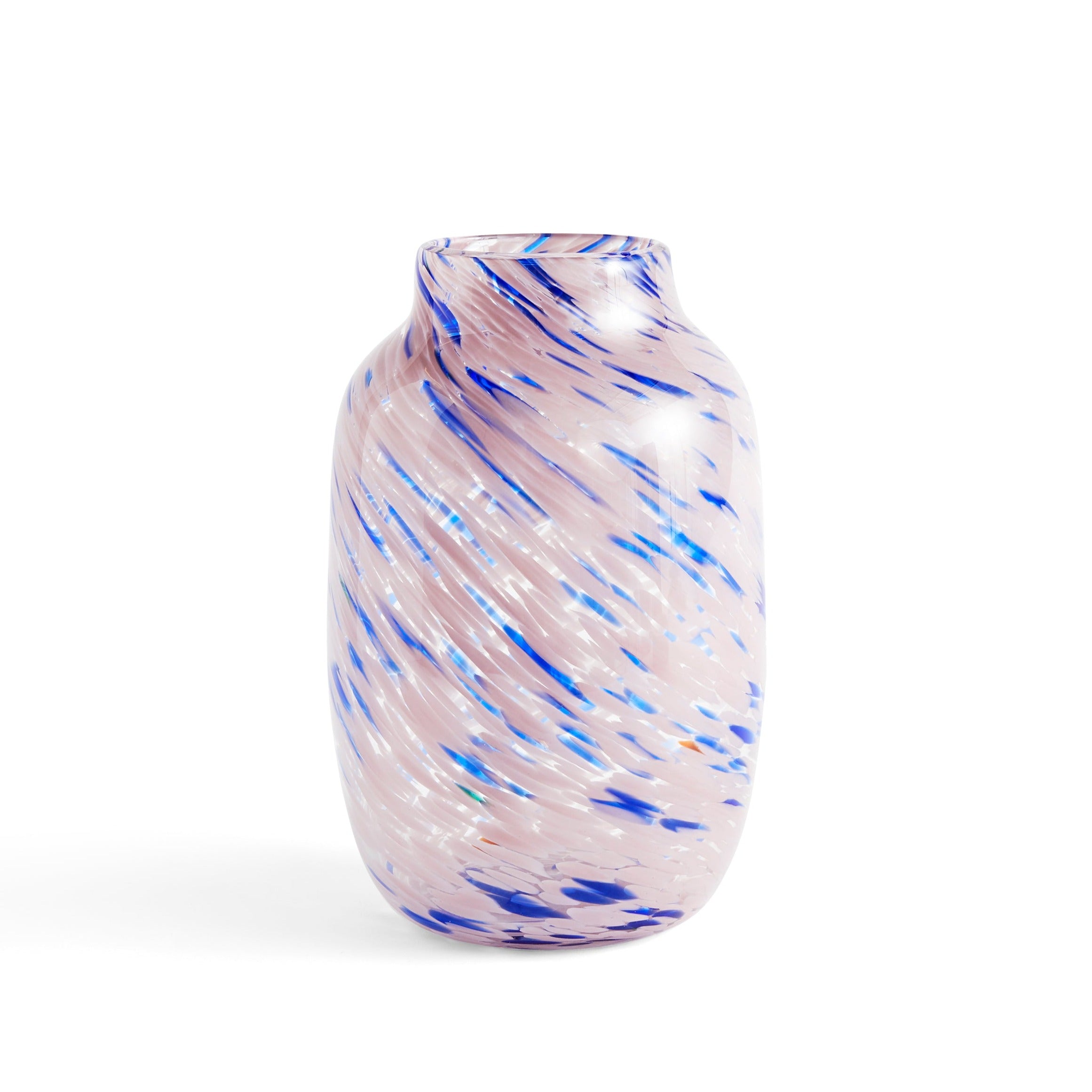 HAY Splash Vase - Round - Large / Light Pink & Blue
