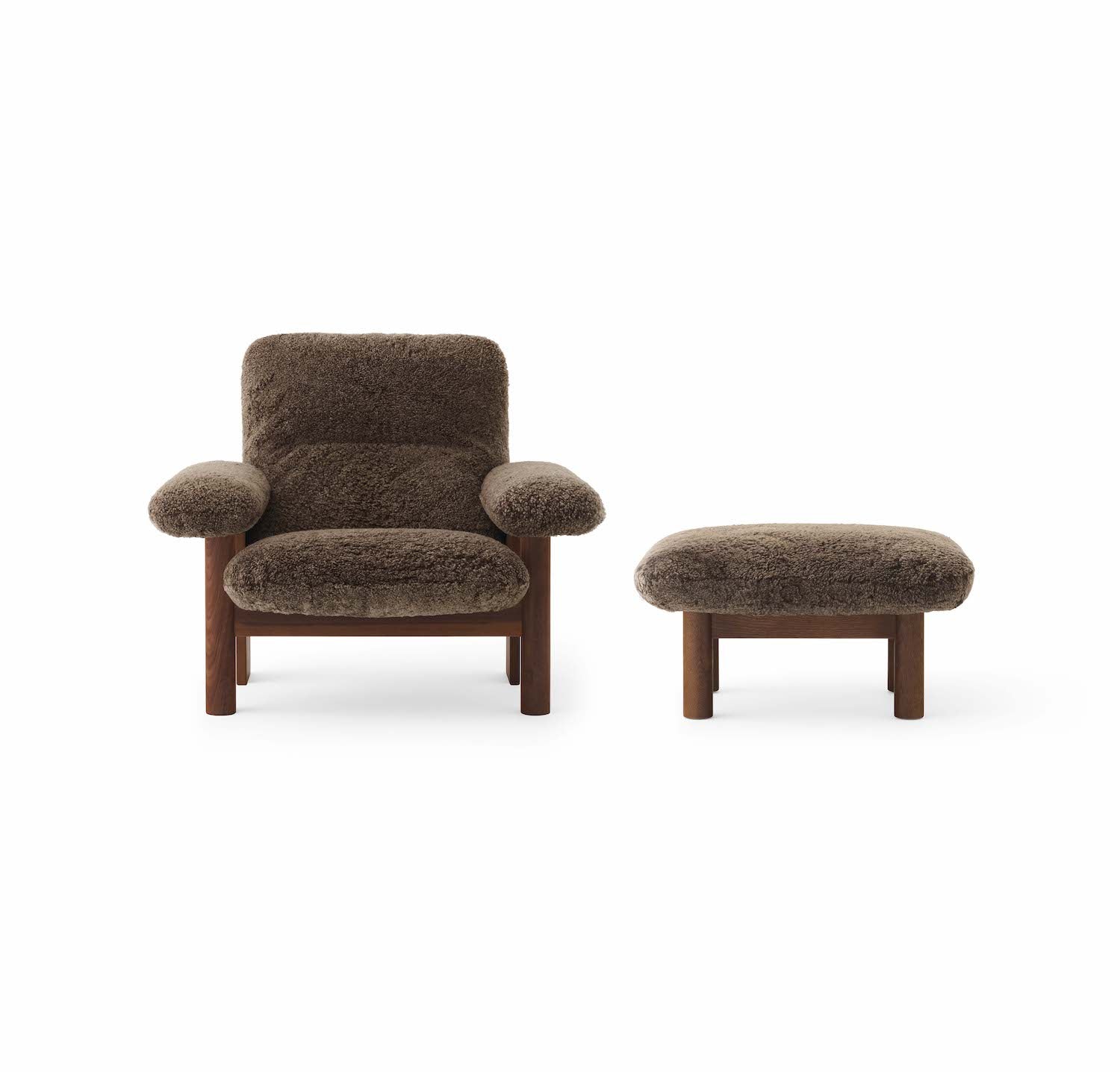 Audo Brasilia Ottoman - Sheepskin