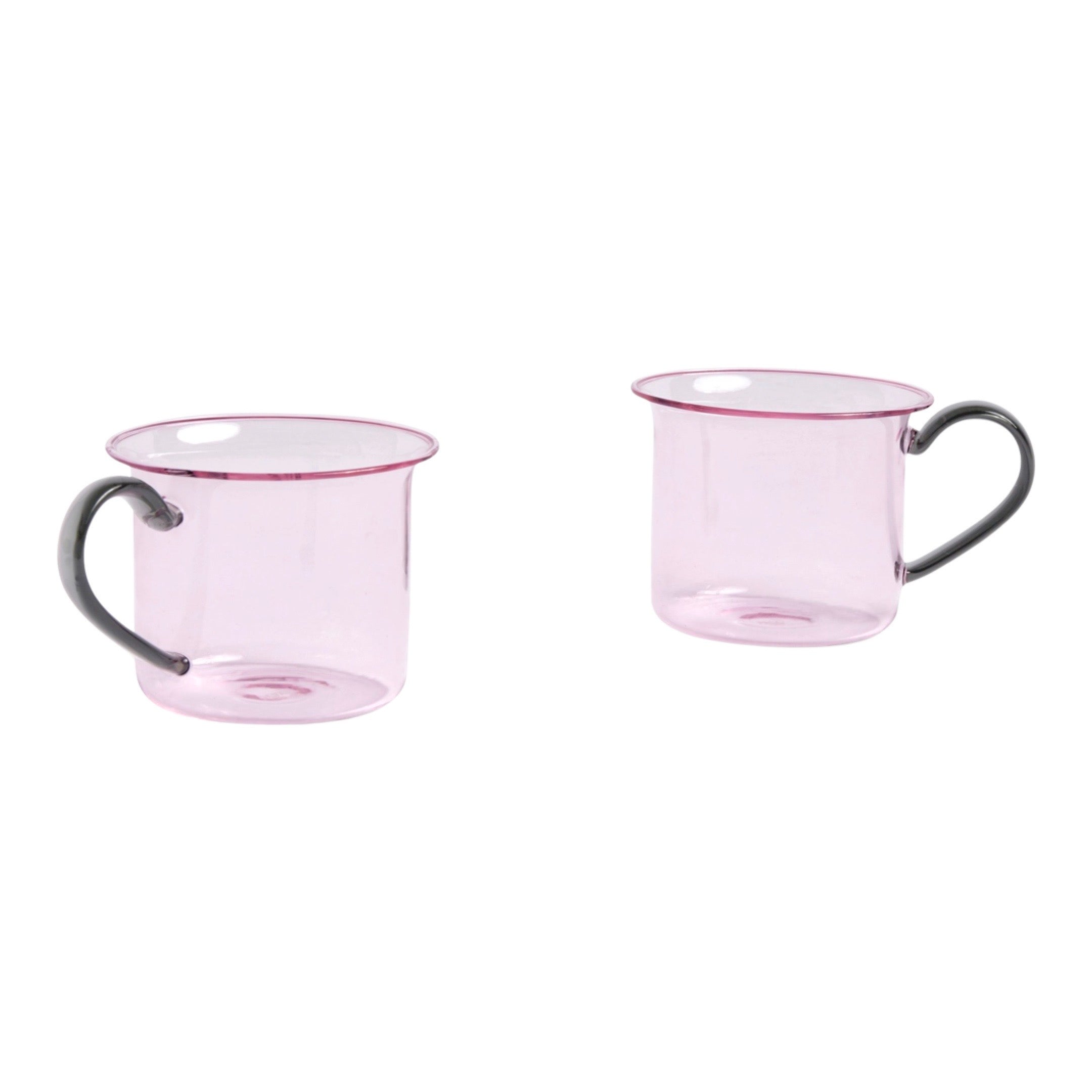 HAY Borosilicate Cup - Pink & Grey (Set of 2)
