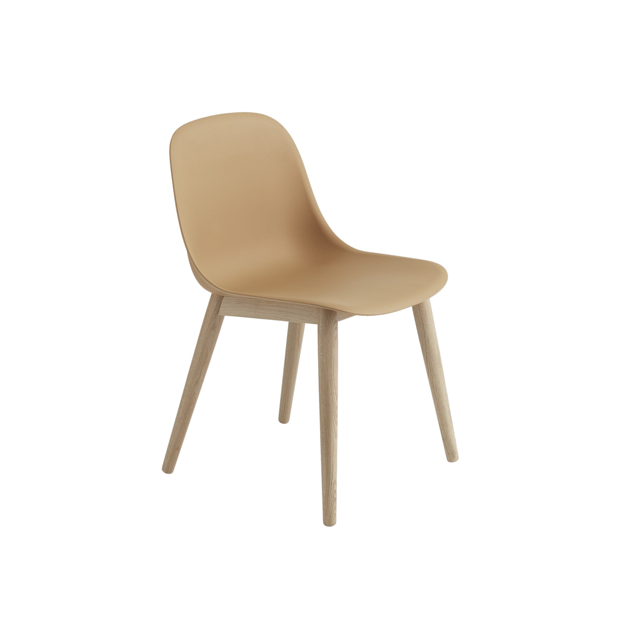 Muuto Fiber Side Chair - Wood Base - Recycled Plastic