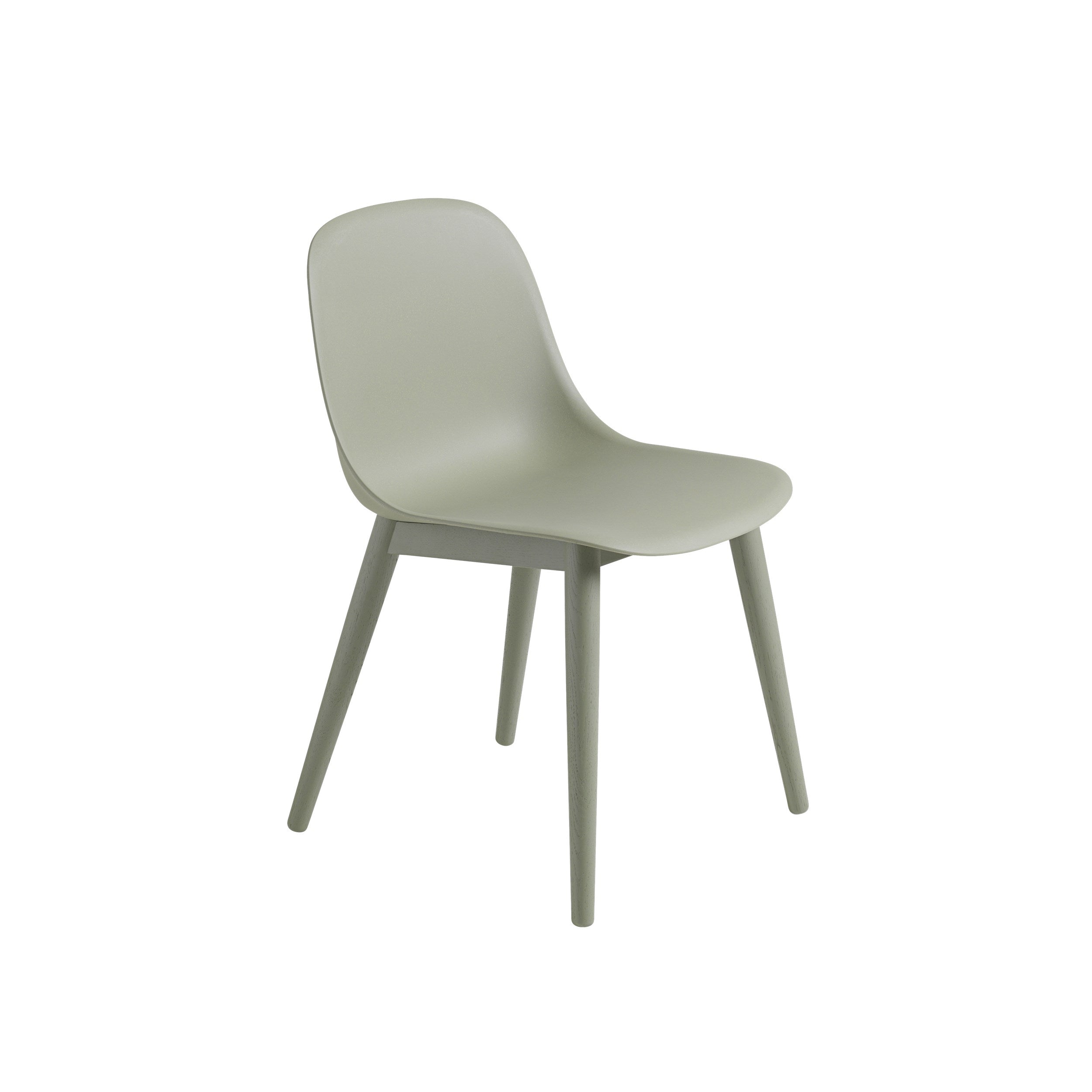 Muuto Fiber Side Chair - Wood Base - Recycled Plastic
