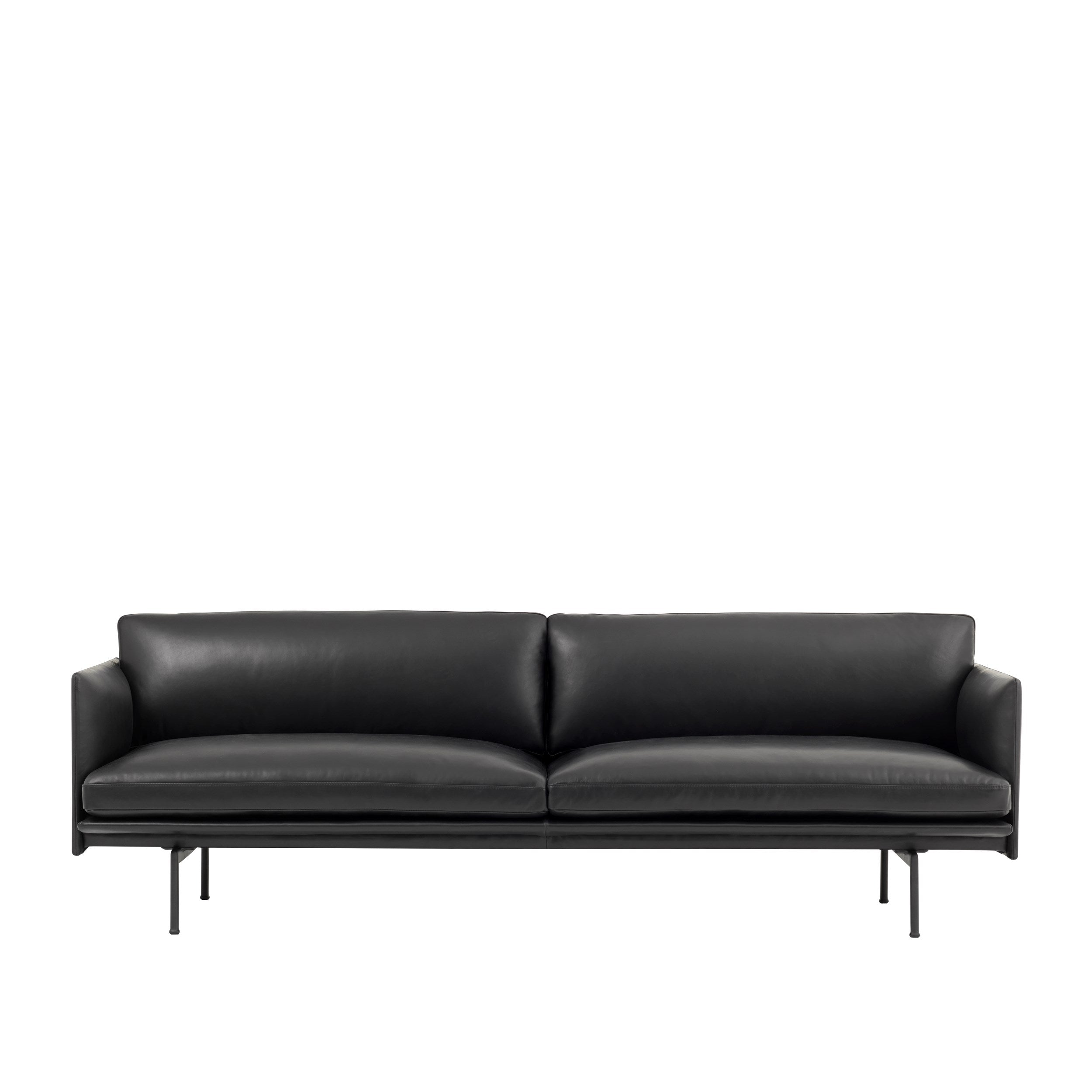 Muuto Outline Three Seater Sofa - Leather