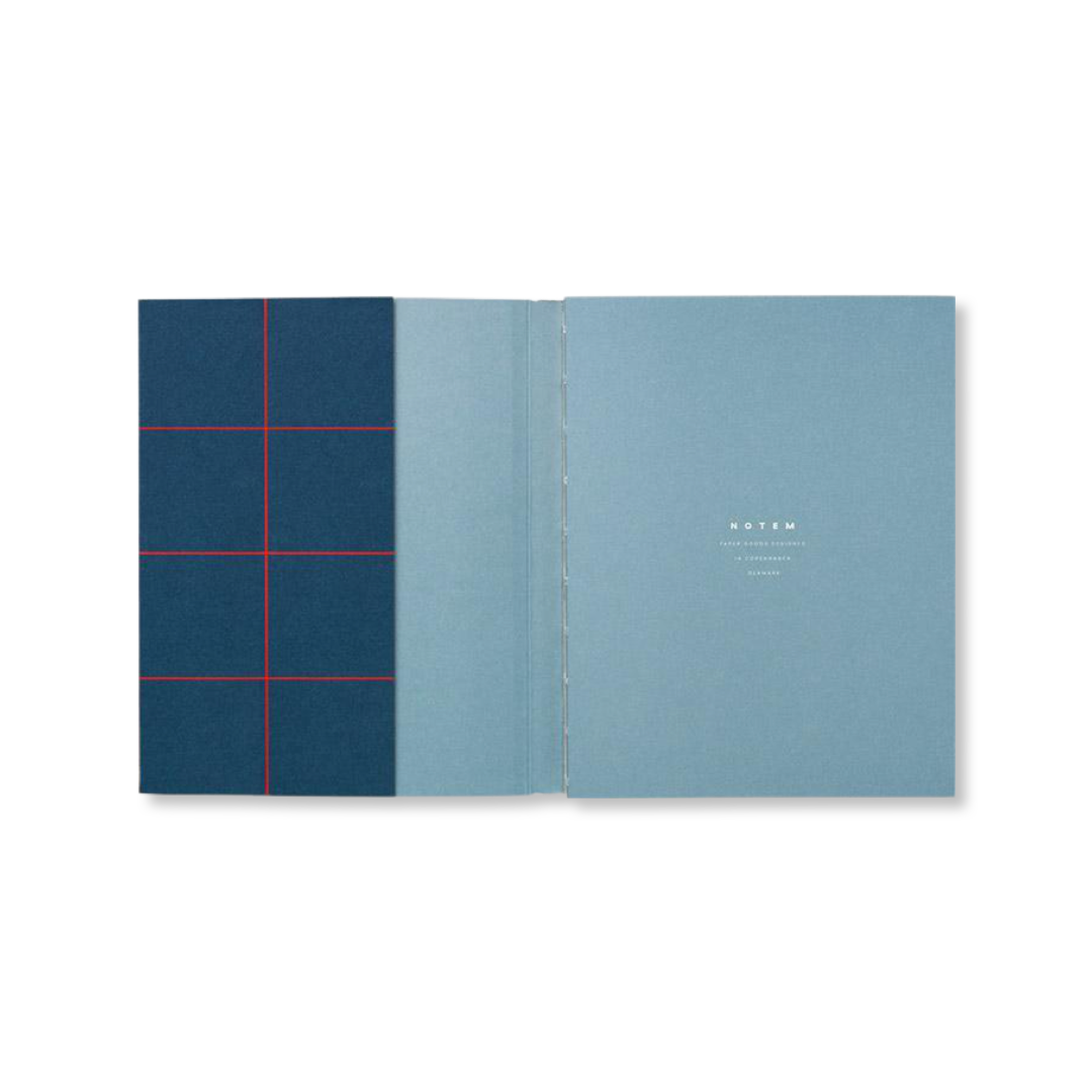 Notem UMA Flat Lay Notebook - Medium - Dark Blue / Red