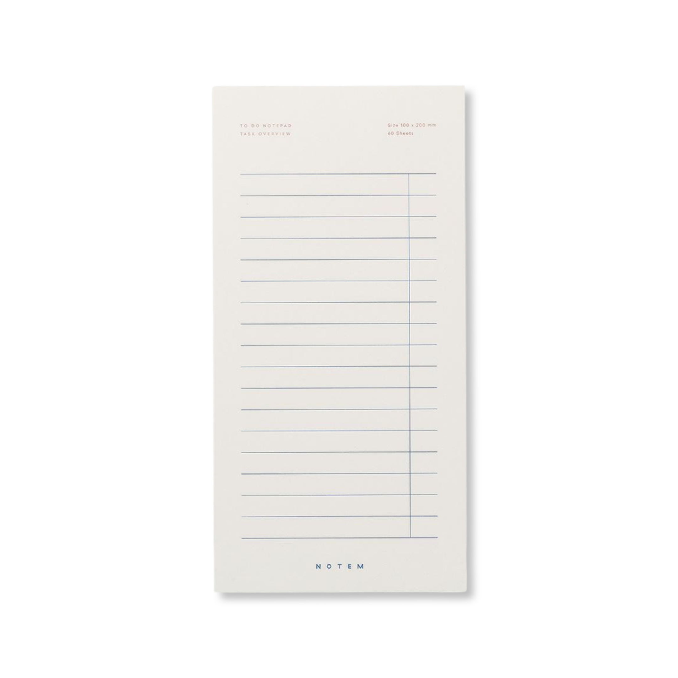 Notem MILO To Do Notepad - White and Blue